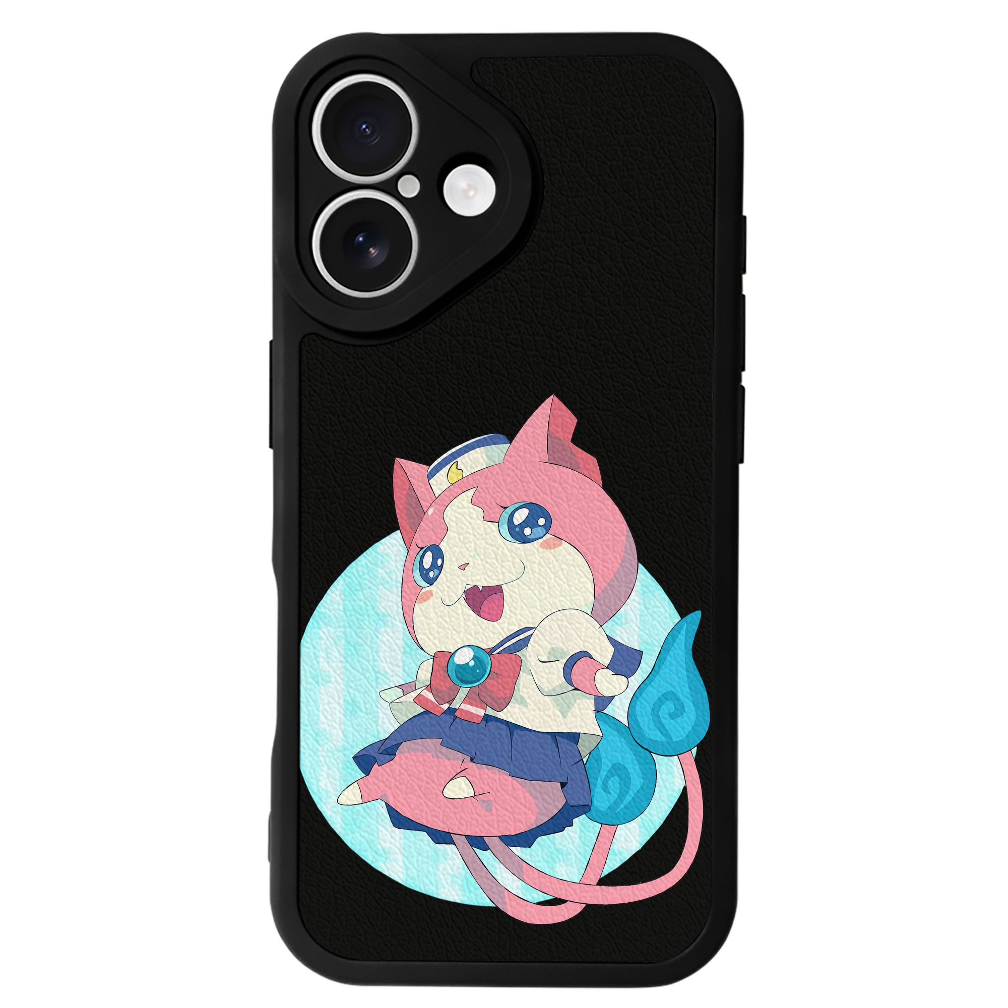 （画像用） 妖怪ウォッチ Yo-kai Watch 【iPhone 16シリーズ対応】シリコンスマホケース（レザー調） 材質：シリコン
